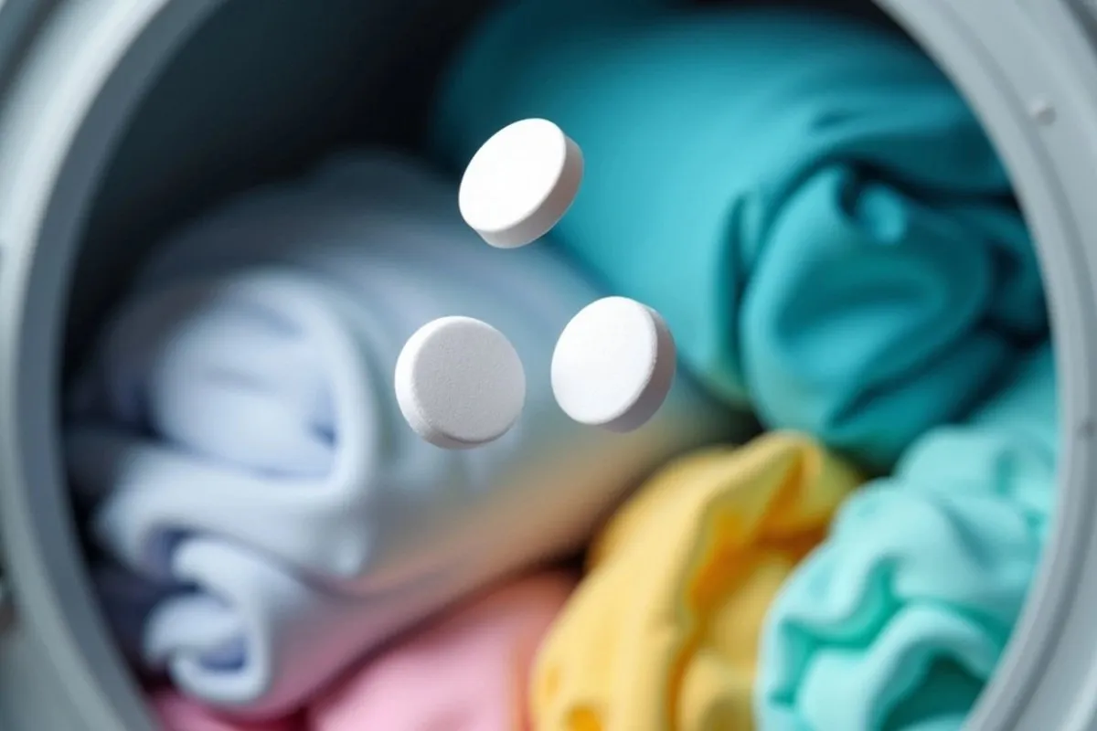 Jednoduchý trik: aspirin na sněhově bílé prádlo